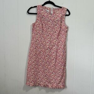 AGB Byer‎ California Vintage 90’s Ditzy Floral Shift Dress 10 girlhoodcore